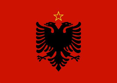 communist albania flag